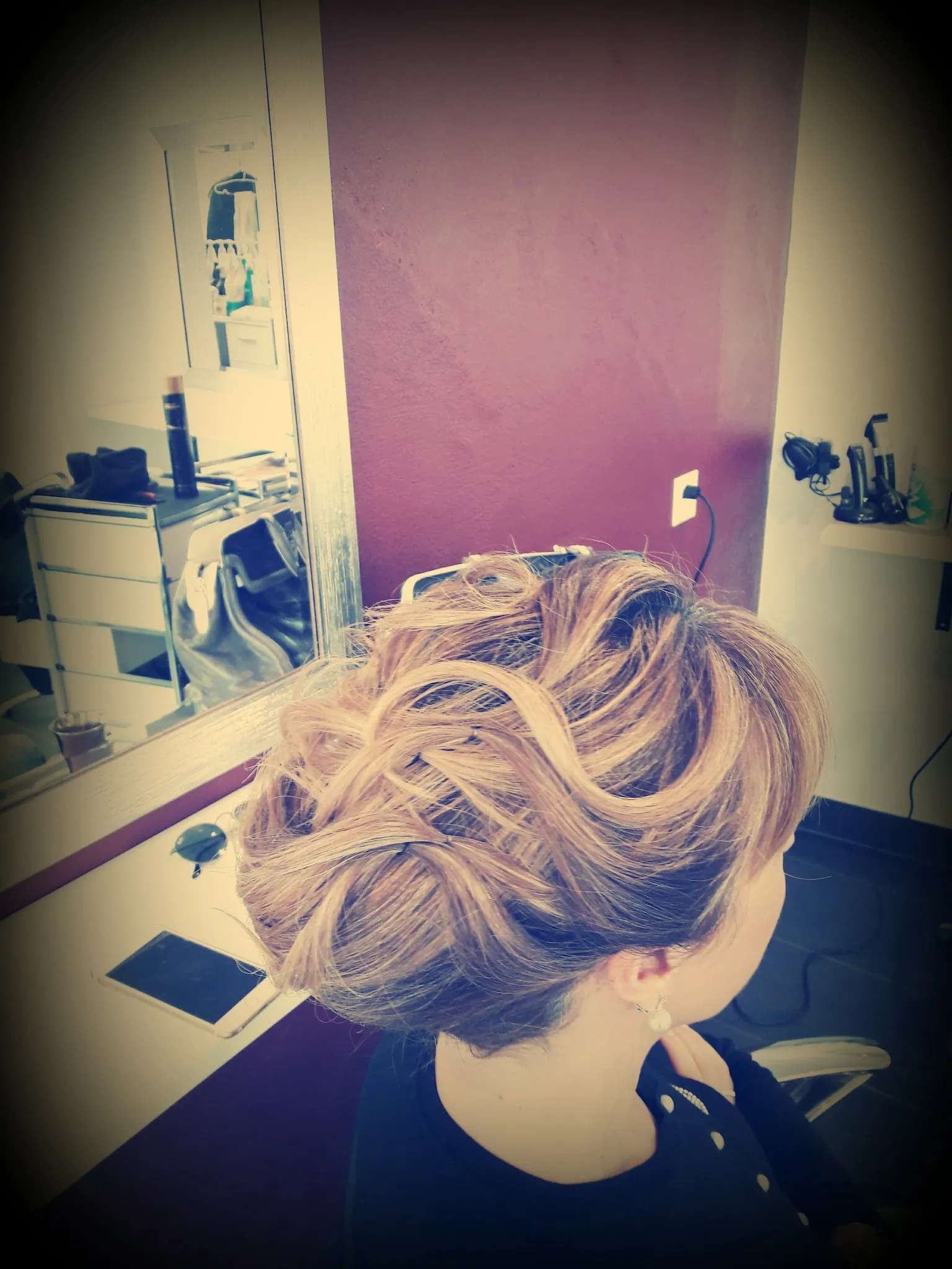Chignon de cérémonie, volume souple